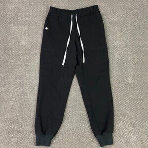 Figs Scrub Pants Joggers Women's Small Black Lesage Technical Collection